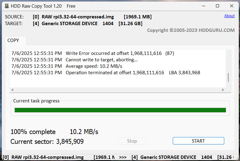 HDD error rpi3.32-64.jpg